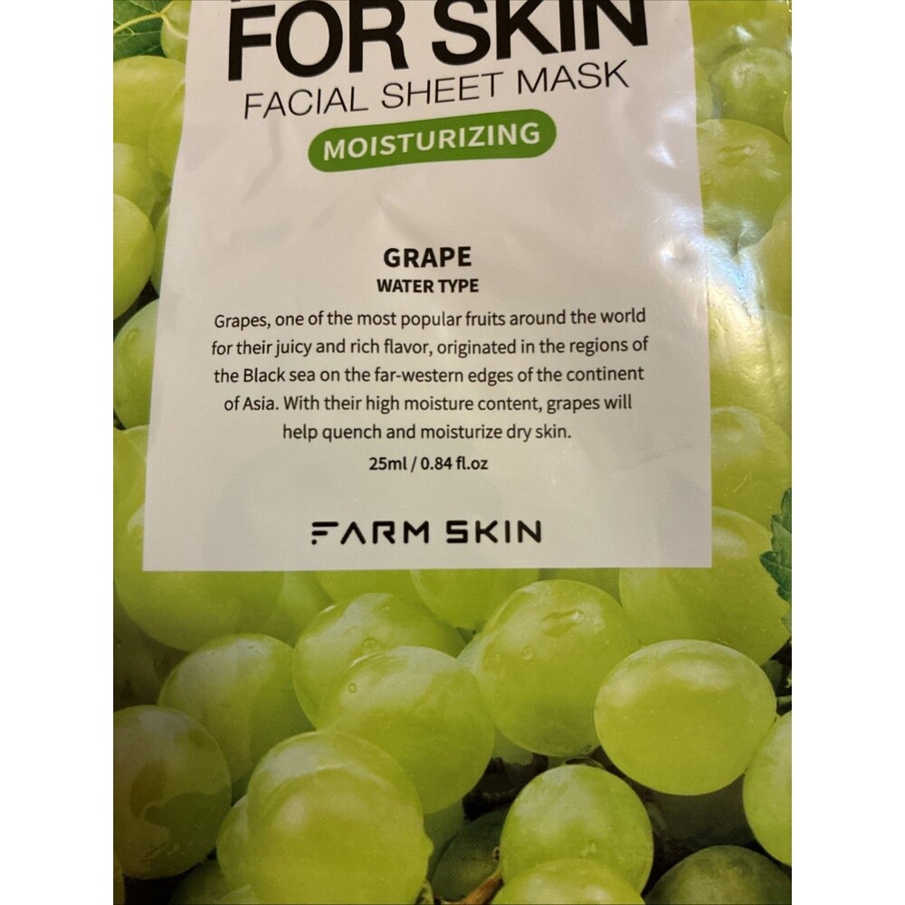 FARM SKIN  FRESH FOOD FOR SKIN FACIAL SHEET MASK GRAPE 25ML - Picture 5 of 5